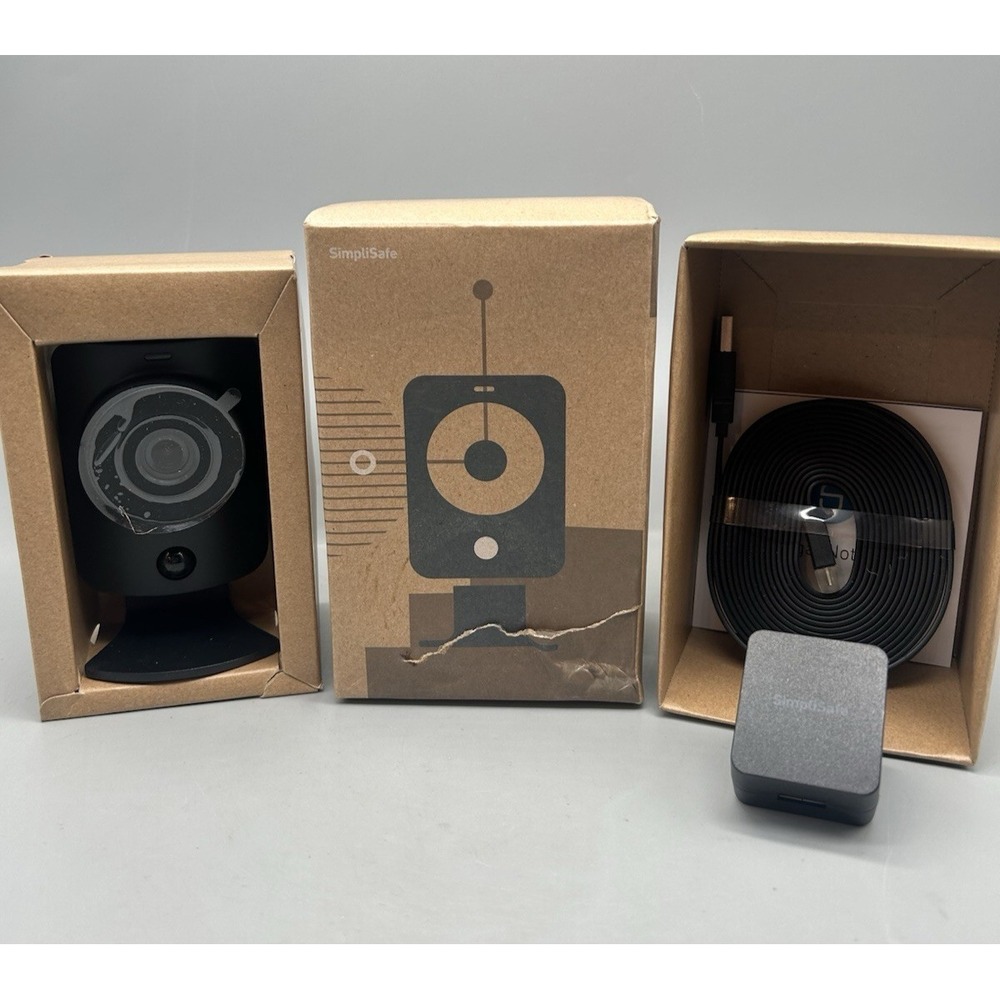 SimpliSafe SimpliCam SSCM2 Indoor Security 1080p HD Video Camera - Black